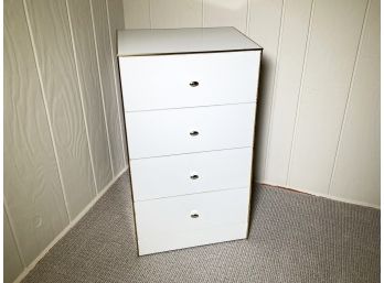 A Vintage White Lacquered Nightstand