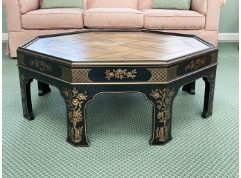 A Vintage Chinoiserie Lacquerware Coffee Table