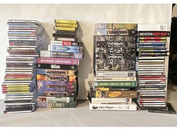 Assorted CD's And VHS