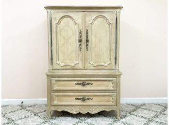 A Beautiful Hand Painted Armoire By Drexel Furiture