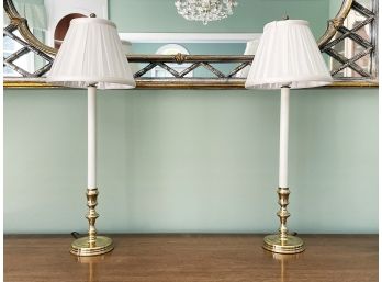A Pair Of Stick Lamps