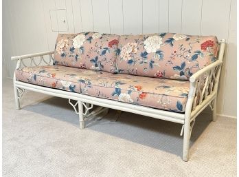 A Vintage Rattan Sofa Possibly Ficks Reed