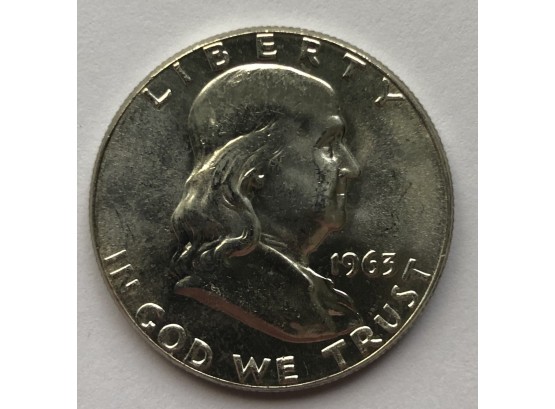 1963 UNC Franklin Half Dollar (BU Quality)