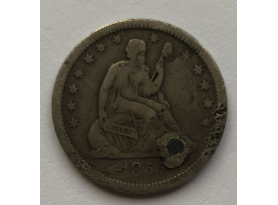 1855 Liberty Seated Variety 3, Arrows At Date, No Rays (Picture Not Great)