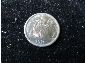 1875 U.S. Seated Liberty Silver Dime