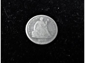 1860 U.S. Seated Liberty Silver Half Dime