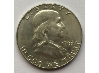 1963 D Franklin Half Dollar (BU Quality)