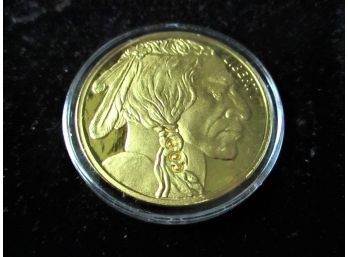2011 Gold Plated Replica Copy Souvenir U.S. Indian Head/buffalo Coin