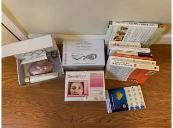 Lot Of Self Healthcare Items - Books, Derma Wand And Facial Toning System (look At Photos)