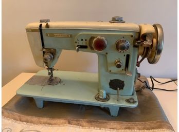 Vintage UNTESTED  Bradford Precision Sewing Machine Connects To A Table 17x8x11 Model #100