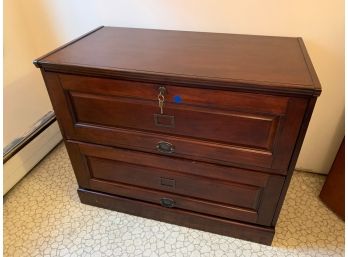 Brown Filing Cabinet Rarely Used Few Chips On The Side 37x20x30 Upstairs
