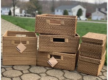 Set Of Six West Elm Baskets New With Tags