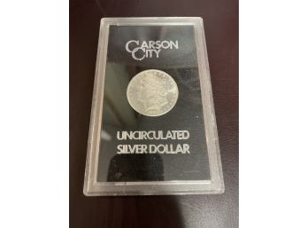 1883 Carson City Silver Dollar In Holder . Uncirculated.