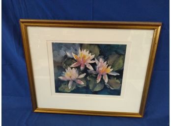 Frances Romano Pencil Signed Limited Edition 1/250 Print 'Water Lily'
