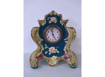Antique Art Nouveau Porcelain New Haven Mantle Clock