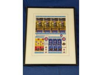 1995 Chicago Cubs World Series Framed Tickets