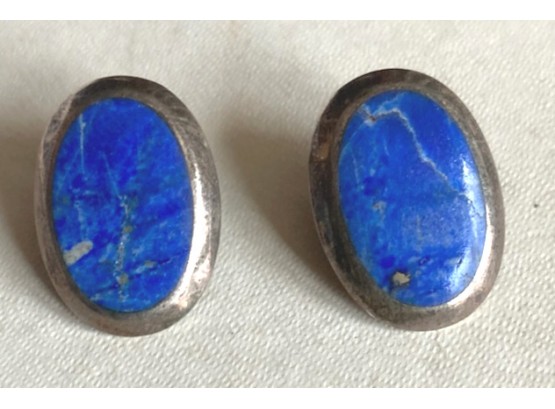 Distinctive  Vintage Clip Earrings Marked 925