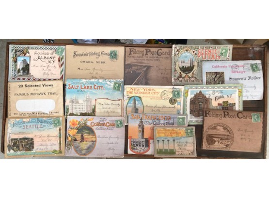 THIRTEEN 1920's Post Card Folders, These Are Cool!