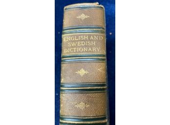 1880 ENGLISH & SWEDISH DICTIONARY