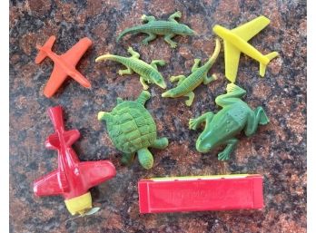 Grouping Of Small Vintage Plastic Toys