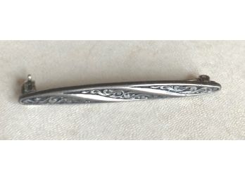 Antique STERLING BAR PIN