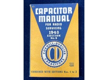 1948 'CAPACITOR MANUAL', Vintage Catalog