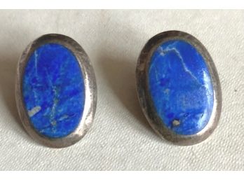 Distinctive  Vintage Clip Earrings Marked 925
