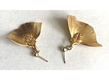 Gold Leaf? Post Earrings