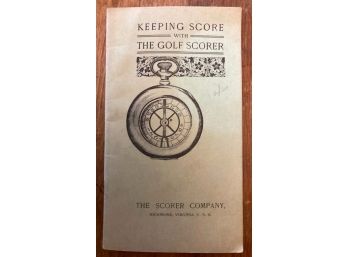 Pamphlet: 'The Golf Scorer'