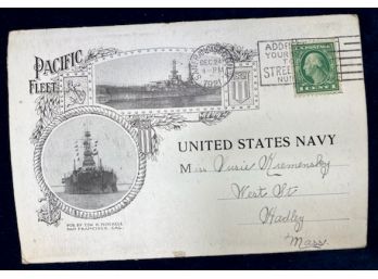 1920's U.S.NAVY Post Card Foldout