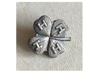 Tiny STERLING '4H' Pin