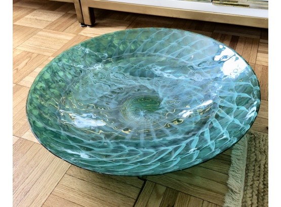 Murano Large Art Glass Serving Bowl
