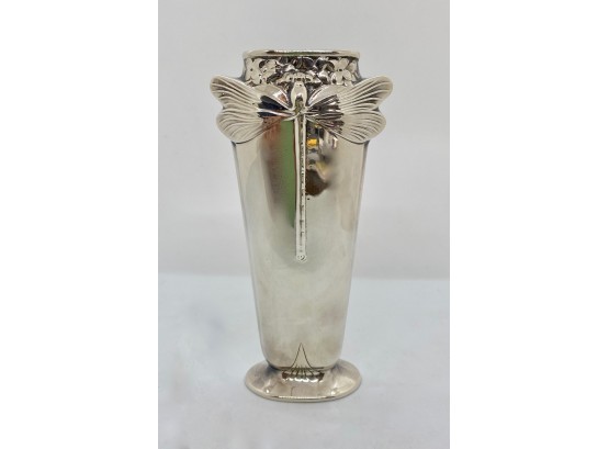 Chrsitofle Silver Dragonfly Bud Vase