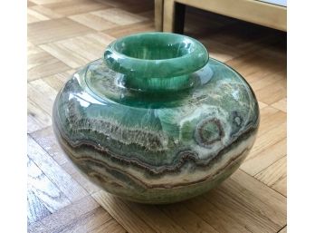 Vintage Green Marble Bowl