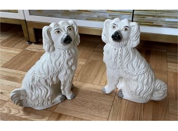 Vintage Staffordshire Spaniel Dog Figurines, England