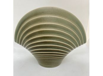 Rosenthal Studio Linie Ceramic Sage Green Shell Vase, Germany