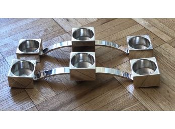 Meurgey Silver Plated Candle Holders, France