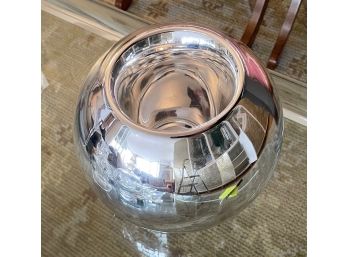 Chrsitofle Silver Plated Spherical Chrome Bowl