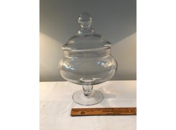 Large Apothecary Jar With Lid