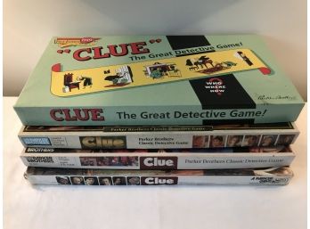EIGHT Clue Games -- Collection Starter!