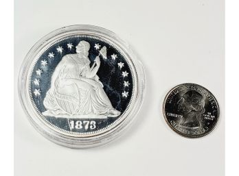 2 Oz Pure .999 Silver Seated Dime Coin