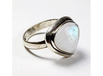 Unique Iridescent Sterling Silver Ring