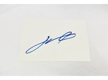 John Travolta Autographed Card
