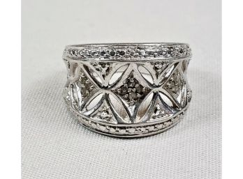 Thick Sterling Silver / Marcasite Ring