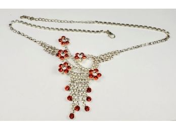 New Sparkly Red  Rhinestone Necklace