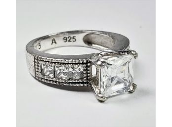 Beautiful Sterling Silver CZ Ring