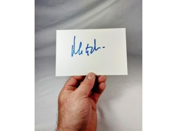 Matt Damon Autographed Card