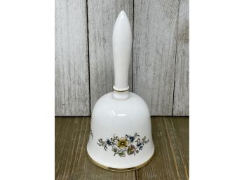 Vintage Hand Painted MINTON Porcelain Flower Design Bell With 22 Carat Gold.