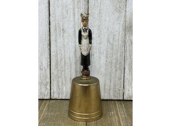 Vintage Brass & Cold Painted Bronze 'MAID' Bell