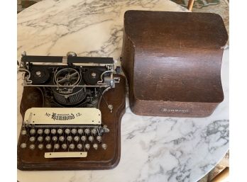 Antique Hammond #12 Typewriter In Wooden Case With Accessories C. 1905